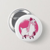 Badge Rond 5 Cm No Drama Lama BRIDE Funny Mariage Fête des mariées (Devant & derrière)