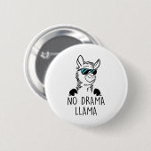 Badge Rond 5 Cm No Drama Llama Funny Lama Shirt (Devant & derrière)