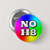 Badge Rond 5 Cm NO H8 ( vous pouvez modifier les mots ) (Devant & derrière)