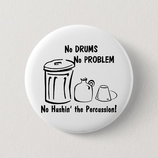 Badge Rond 5 Cm No Hushin the Percussion (Devant)