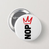 Badge Rond 5 Cm No Kings Button (Devant & derrière)