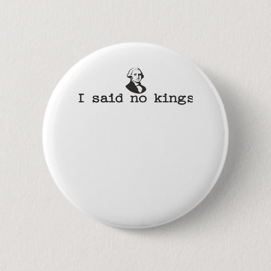 Badge Rond 5 Cm No Kings In America Bold Casual (Devant)