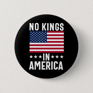 Badge Rond 5 Cm No Kings In America Flag Protest Save Democracy 10