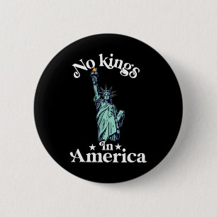 Badge Rond 5 Cm No Kings In America Flag Protest Save Democracy 17