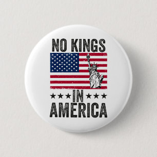 Badge Rond 5 Cm No Kings In America Flag Protest Save Democracy 6