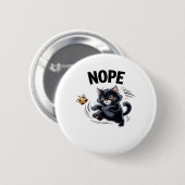 Badge Rond 5 Cm No Kings In America Funny Kicking Crown Classic Vi (Devant & derrière)