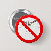Badge Rond 5 Cm No Mosquitos (Devant & derrière)