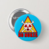 BADGE ROND 5 CM NO NUKES! (Devant & derrière)