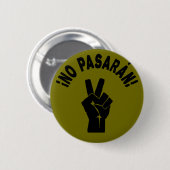 Badge Rond 5 Cm No Pasaran - Ils Ne Peuvent Pas Manifester Pacifiq (Devant & derrière)