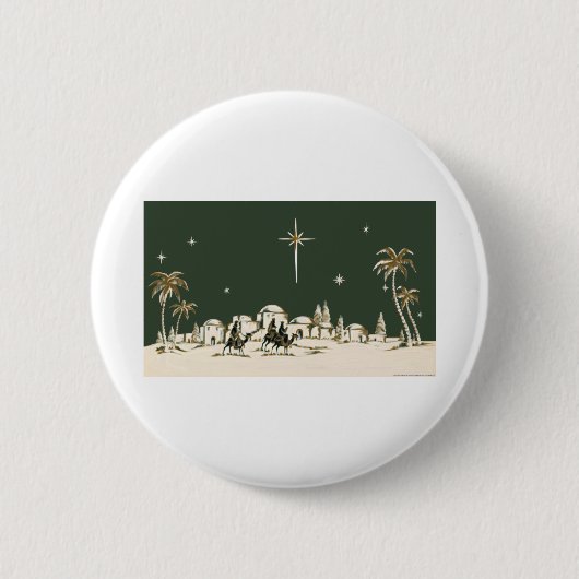 Badge Rond 5 Cm NOB164 trois Men.tif sage (Devant)