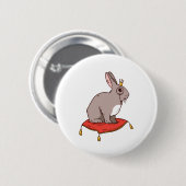 Badge Rond 5 Cm Noble lapin (Devant & derrière)