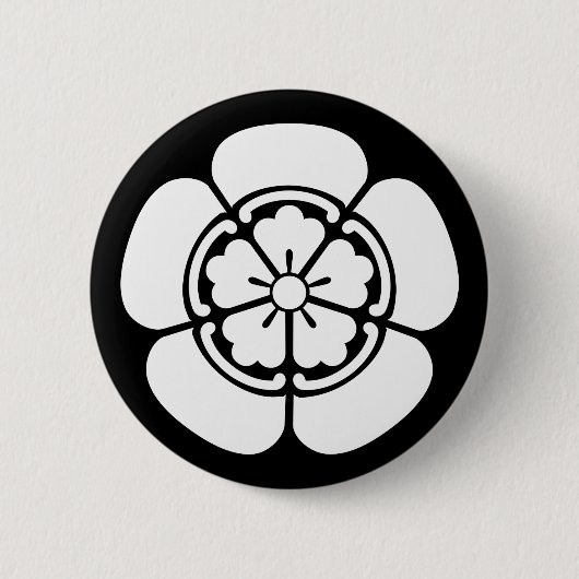 Badge Rond 5 Cm Nobunaga Oda (Devant)