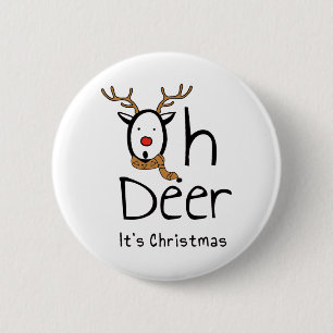 Badge Rond 5 Cm Noël