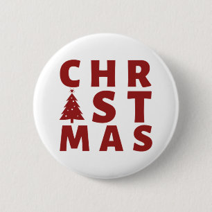 BADGE ROND 5 CM NOËL