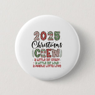 Badge Rond 5 Cm Noël 2025 Équipement de correspondance de la famil
