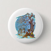 Badge Rond 5 Cm Noël à Elf Hall Button (Devant)