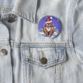 Badge Rond 5 Cm Noël au gingembre (En situation)