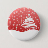 Badge Rond 5 Cm Noël blanc (Devant)