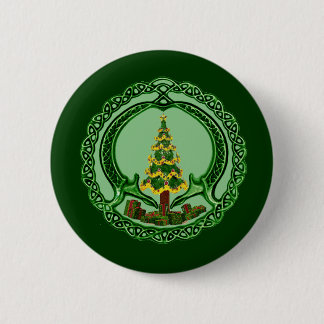 Badge Rond 5 Cm Noël Claddagh
