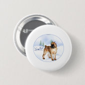 Badge Rond 5 Cm Noel de Brussels (Devant & derrière)