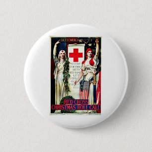 Badge Rond 5 Cm Noël de Croix-Rouge