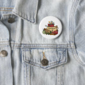 Badge Rond 5 Cm Noël de Gingerman (En situation)