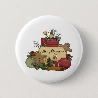 Badge Rond 5 Cm Noël de Gingerman