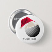 Badge Rond 5 Cm noël de golf (Devant & derrière)
