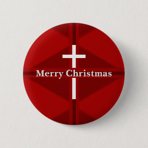 Badge Rond 5 Cm Noël de la Croix-Rouge
