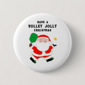 Badge Rond 5 Cm Noël de pickleball (Devant)
