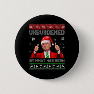 Badge Rond 5 Cm Noël débarrassé de ce qui a été Trump rétro