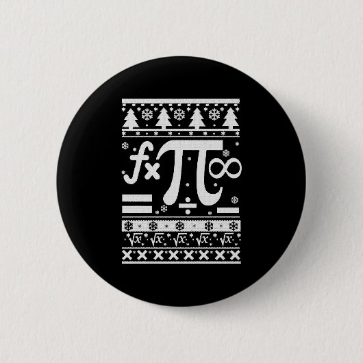 Badge Rond 5 Cm Noël des maths (Devant)