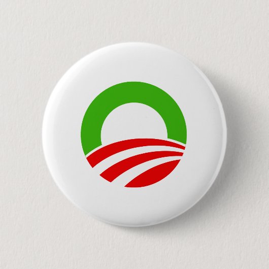 Badge Rond 5 Cm Noël d'Obama (Devant)