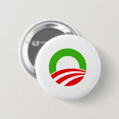 Badge Rond 5 Cm Noël d'Obama (Devant & derrière)