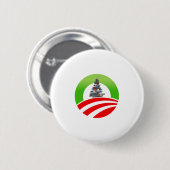 Badge Rond 5 Cm Noël d'Obama (Devant & derrière)
