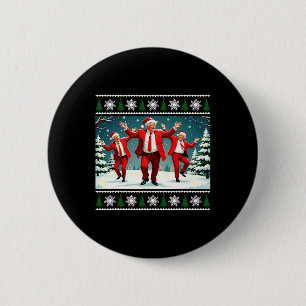 Badge Rond 5 Cm Noël Donald Trump Président 2024 Dancing Funn