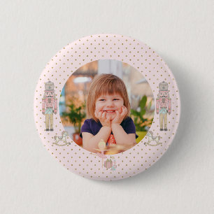 Badge Rond 5 Cm Noël du bébé noisette