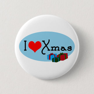 Badge Rond 5 Cm Noël du coeur I