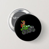 Badge Rond 5 Cm Noël Elf équitation Monster Camion Garçons Enfants (Devant & derrière)