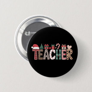 Badge Rond 5 Cm Noël Enseignant Vie Enseigner Amour Inspirant