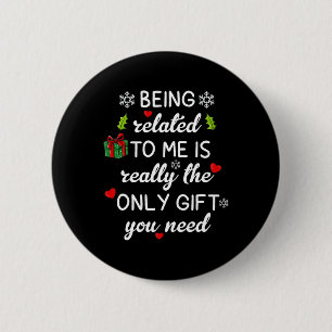 Badge Rond 5 Cm Noël Étant Lié À Moi Amusants Pajamas De Famille X