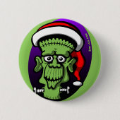 Badge Rond 5 Cm Noël Frankenstein (Devant)