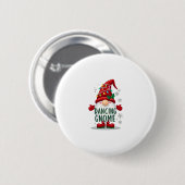 Badge Rond 5 Cm Noël Gnome Danser Gnome Famille Noël (6) (Devant & derrière)