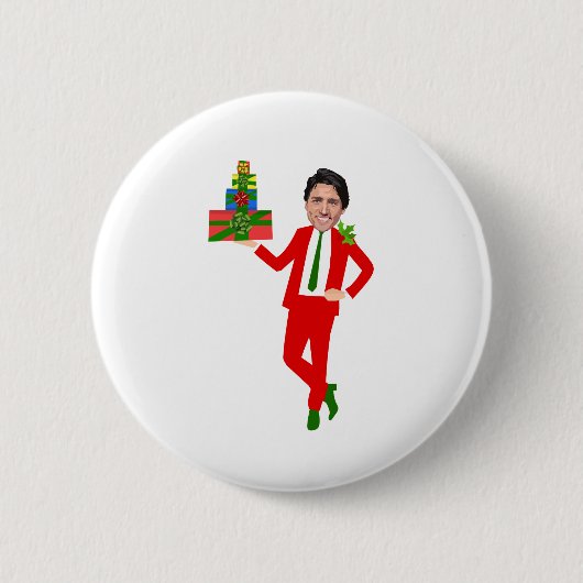 Badge Rond 5 Cm noël justideau (Devant)