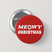 Badge Rond 5 Cm Noël Meowy (Devant & derrière)