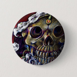 Badge Rond 5 Cm Noël mort