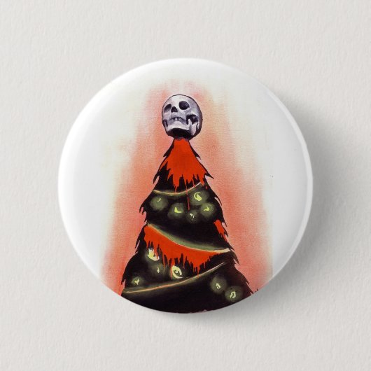 Badge Rond 5 Cm NOËL NOIR : Feliz Navidad (Devant)