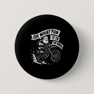 Badge Rond 5 Cm Noël Oh Quel Plaisir De Rouler Sur Le Dirt Bike De
