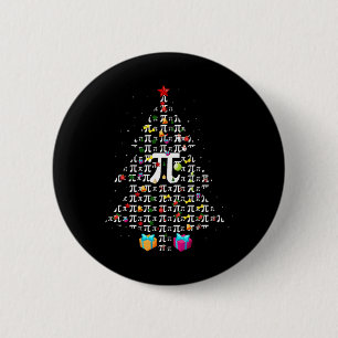 Badge Rond 5 Cm Noël Pi Funny Mathématiques Pi Jour Noël Tr