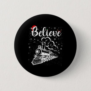 Badge Rond 5 Cm Noël Pôle Nord Express Polaire Tous à l'étranger N